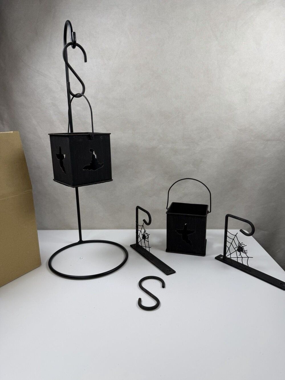 Gold Canyon Halloween Peek-A-Boo Lantern Wall Mounts Set of 2 WITH BOXES